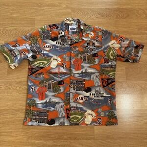 Reyn Spooner San Francisco Giants Shirt Men's Large 2014 World Series Hawaiian